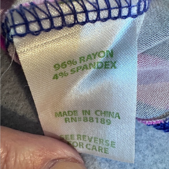 Lilly Pulitzer Cara Dress Medium Pop Pink I Got Lucky Chevron Dolman Sleeve Mini - Picture 10 of 10